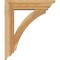 Ekena Millwork Thorton Traditional Rough Sawn Bracket w/ Offset Brace, Western Red Cedar, 6"W x 22"D x 26"H BKT0604X22X26THR01RWR - alternate 3